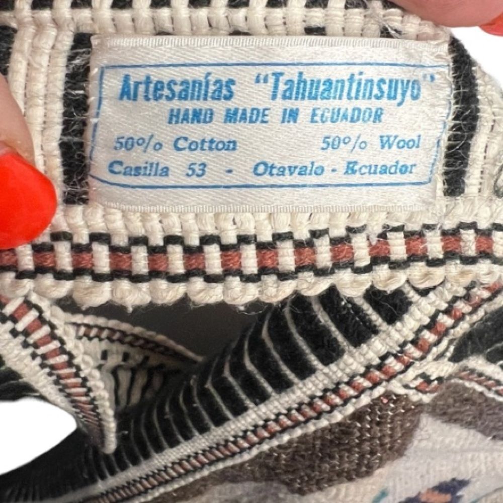 Wool Blend Purse made in Ecuador - Picture 4 of 4